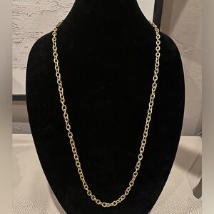 Vintage Gold Tone Chain Necklace